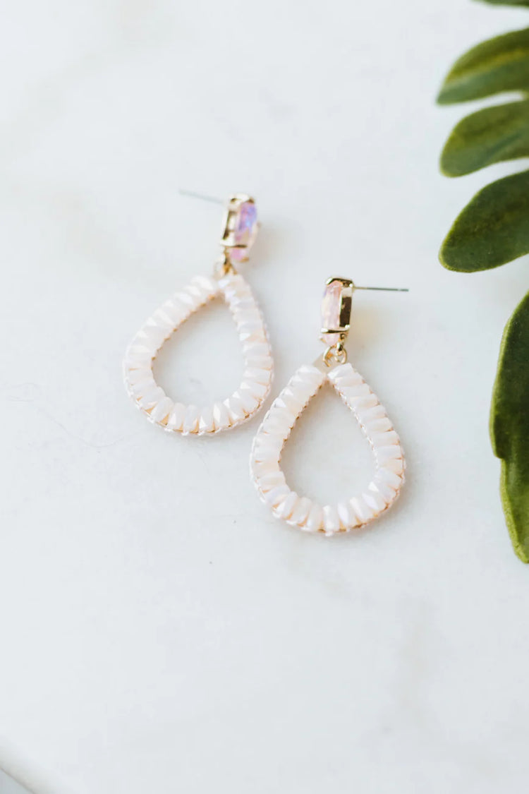 Crystal Teardrop Dangle Earrings