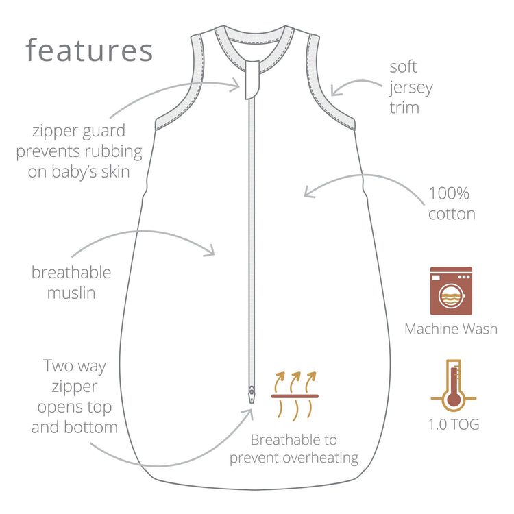 "Lulujo" Brand - Cotton Baby Sleep Sack