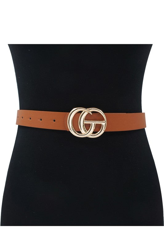 Gucci Dupe Belt in Cognac/Brown