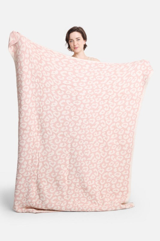 Pink Leopard Luxury Soft Throw Blanket
