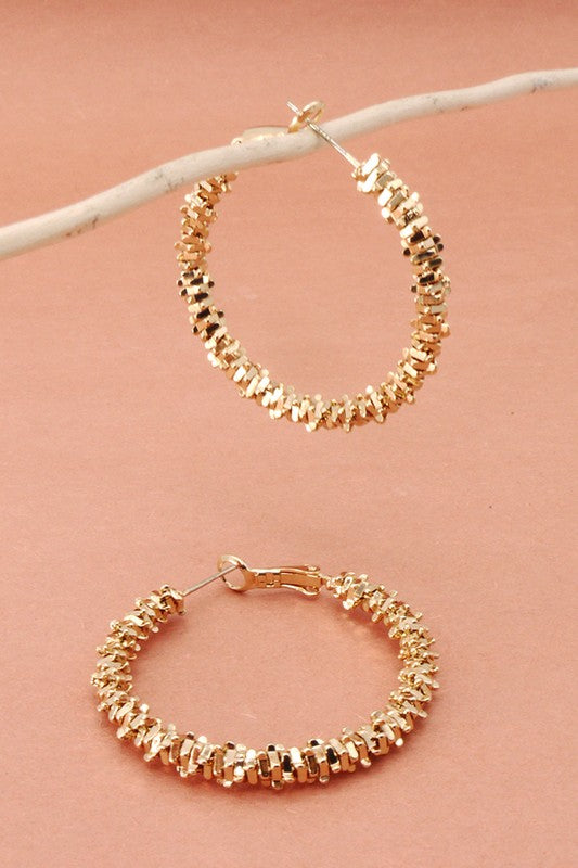 Seriously In Love Gold Hoop Earrings
