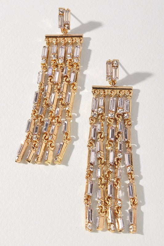 Crystal Fringe Earrings