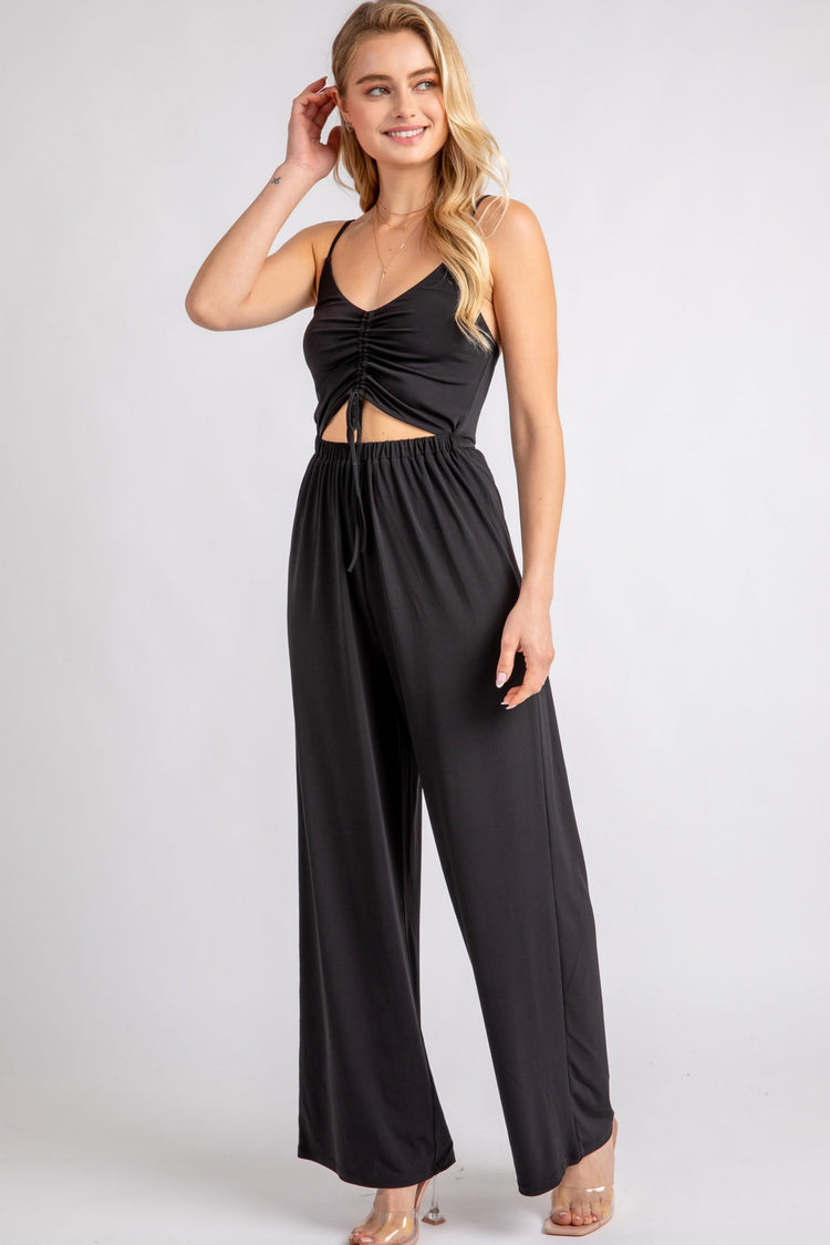 Can't Look Away Black Jumpsuit