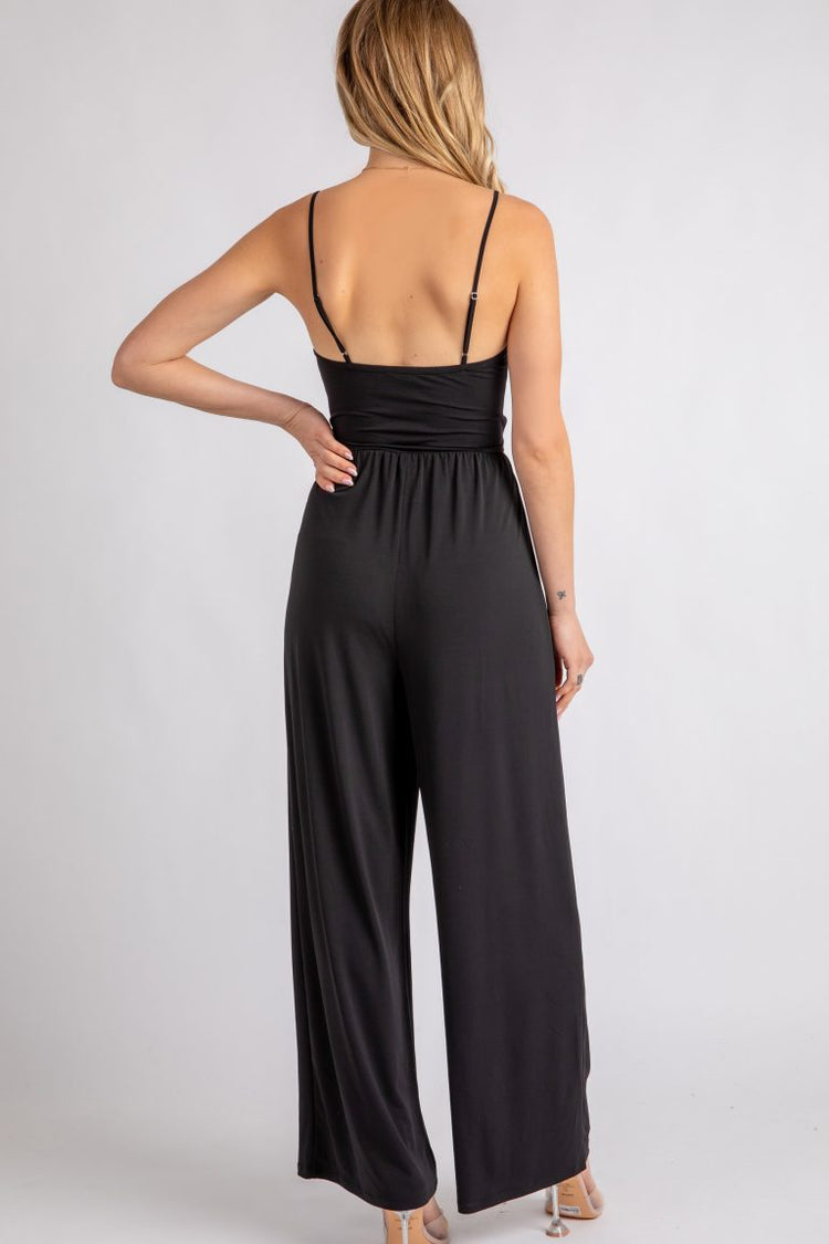 Can't Look Away Black Jumpsuit