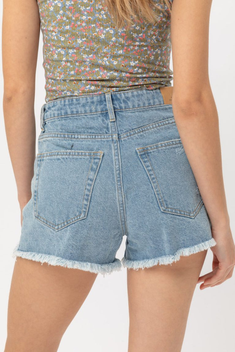 Baja Babe Distressed Jean Shorts
