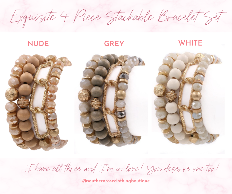 You need this bracelet stack! Believe me I wear it more than anything and I have every color here shown :)