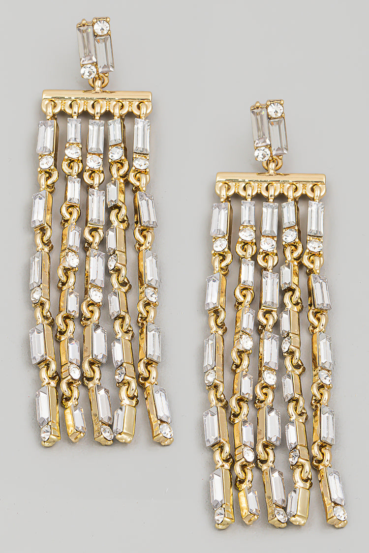 Crystal Fringe Earrings