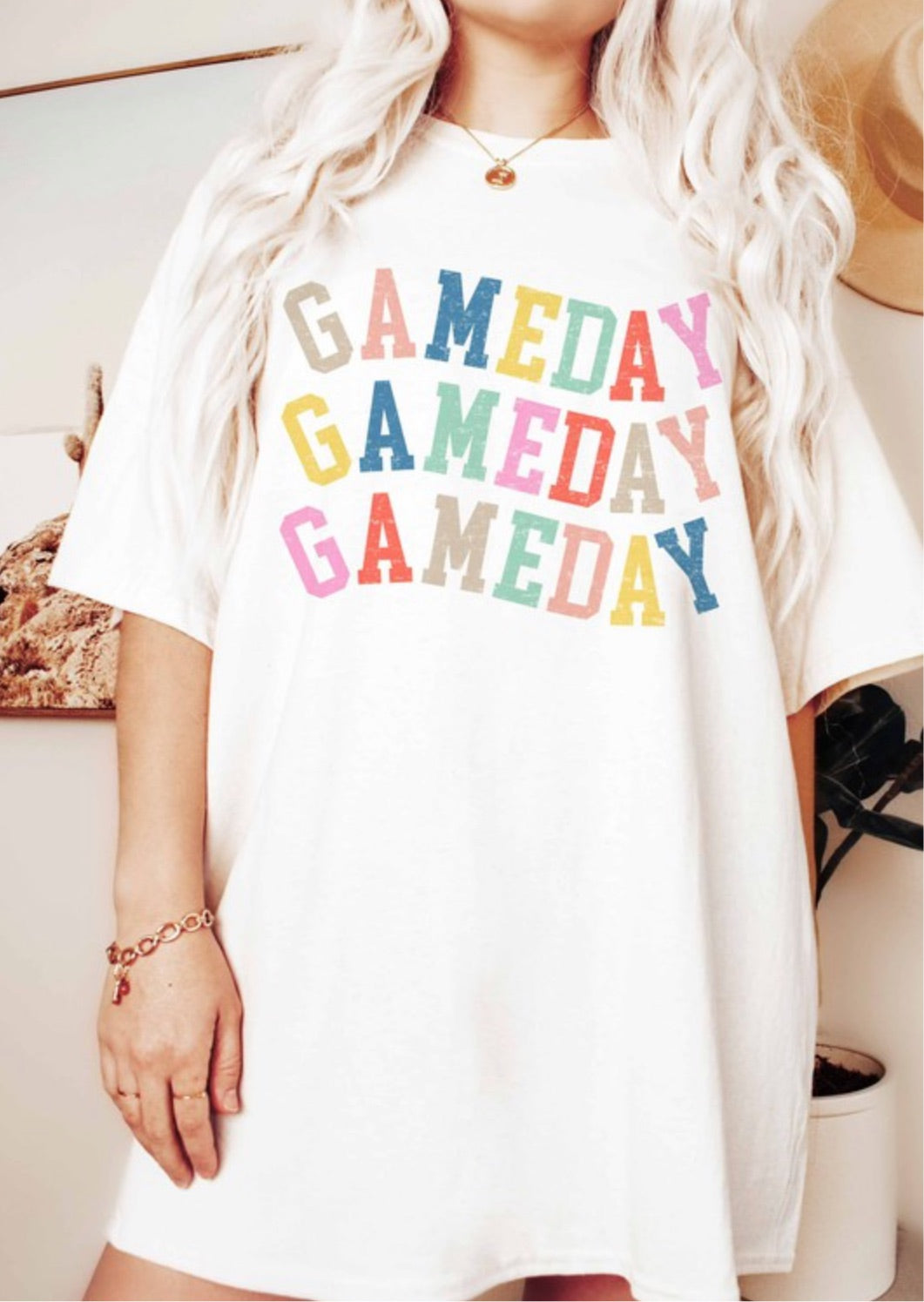 Ivory Game Day Graphic Tee